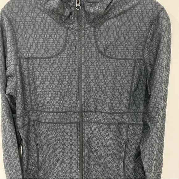 PRANA Black Jacquard Full-Zipper Jacket with Pockets Size Large - Picture 5 of 10